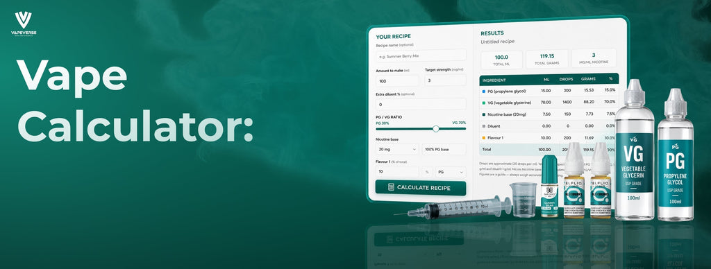 Vape Calculator: Mix Your E-Liquid Strength & Ratio