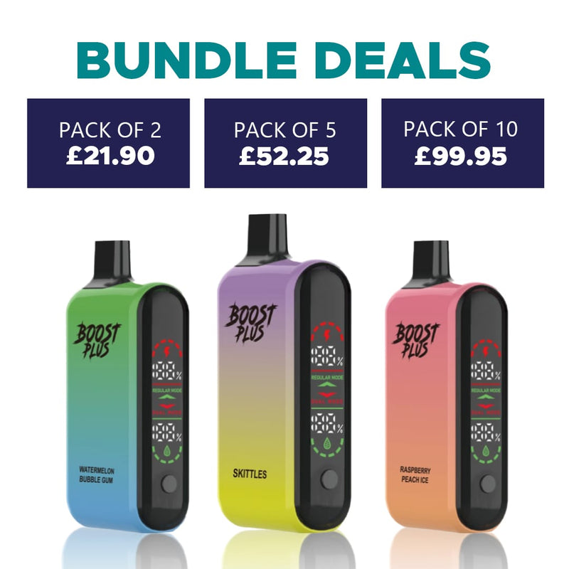 Boost Plus 20000 Puffs Disposable Vape - Starting From £10.00