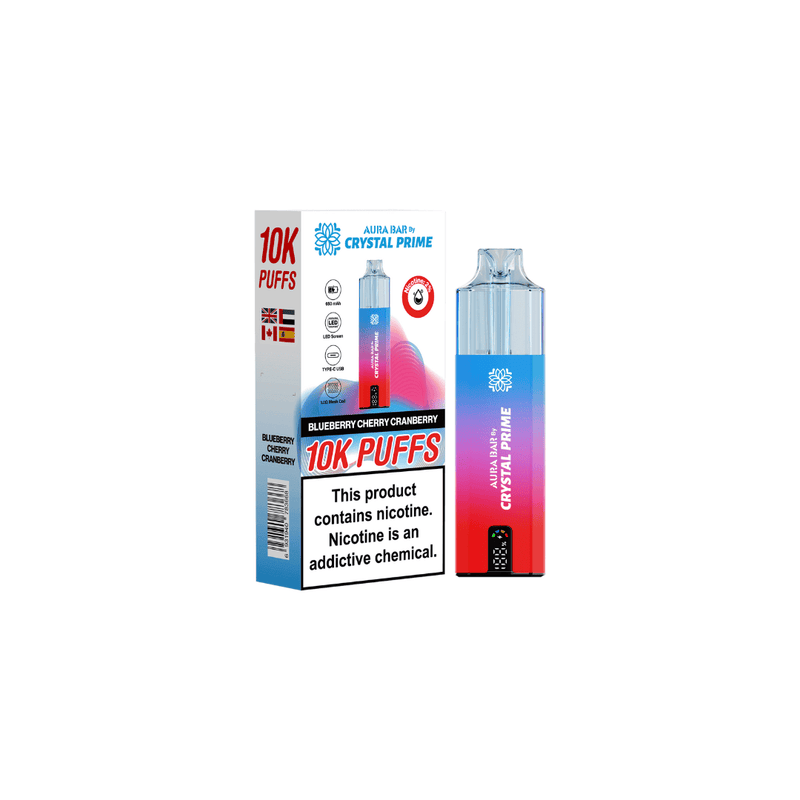 Aura Bar 10k Puffs Prefilled Vape By Crystal Prime - Starting From £8.00