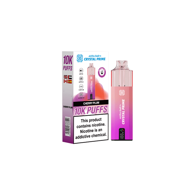 Aura Bar 10k Puffs Prefilled Vape By Crystal Prime - Starting From £8.00