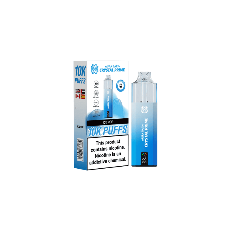 Aura Bar 10k Puffs Prefilled Vape By Crystal Prime - Starting From £8.00