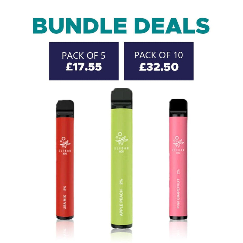 Elf Bar 600 Multi Buy At Vapeverse 5 For £17.5, 10 for £32.5, Single For £4.45