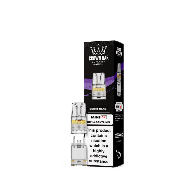 Al Fakher Crown Bar Mini 3K Refill Pods - Starting From £3.99