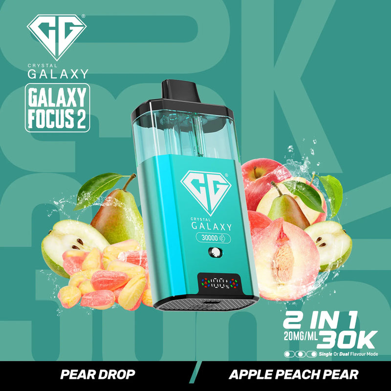 Crystal Galaxy 30k Focus 2 Prefilled Vape Kit - From £10.70