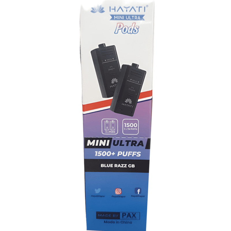 Hayati Mini Ultra 1500 Replacement Pods - £2.89 Only