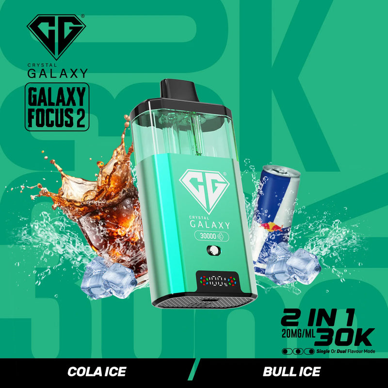 Crystal Galaxy 30k Focus 2 Prefilled Vape Kit - From £10.70