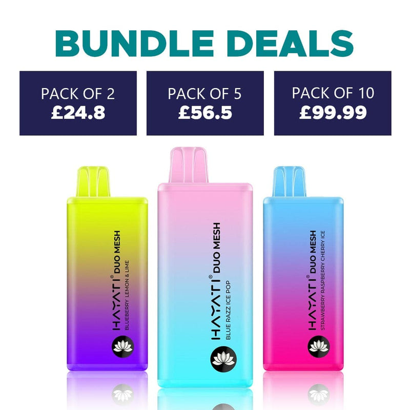 Hayati Duo Mesh 7000 Puffs Disposable Vape Multi buy deals VapeverseUK