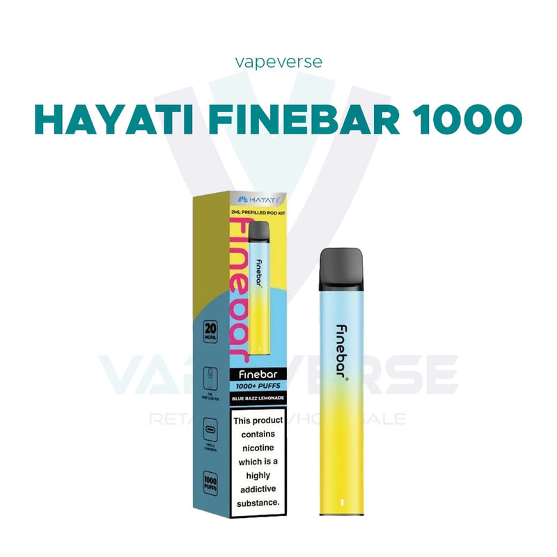 Hayati Finebar 1000 Puff Prefilled Pod Kit - From £2.95