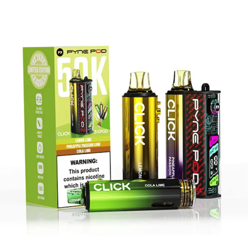 Pyne Pod Click 50K Puffs Prefilled Pod Kit - Starting From £11.50
