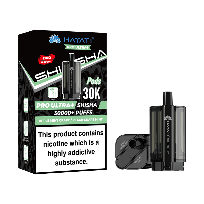 Hayati Shisha 30k Replacement Pods Pro Ultra Plus - £6.95 Only