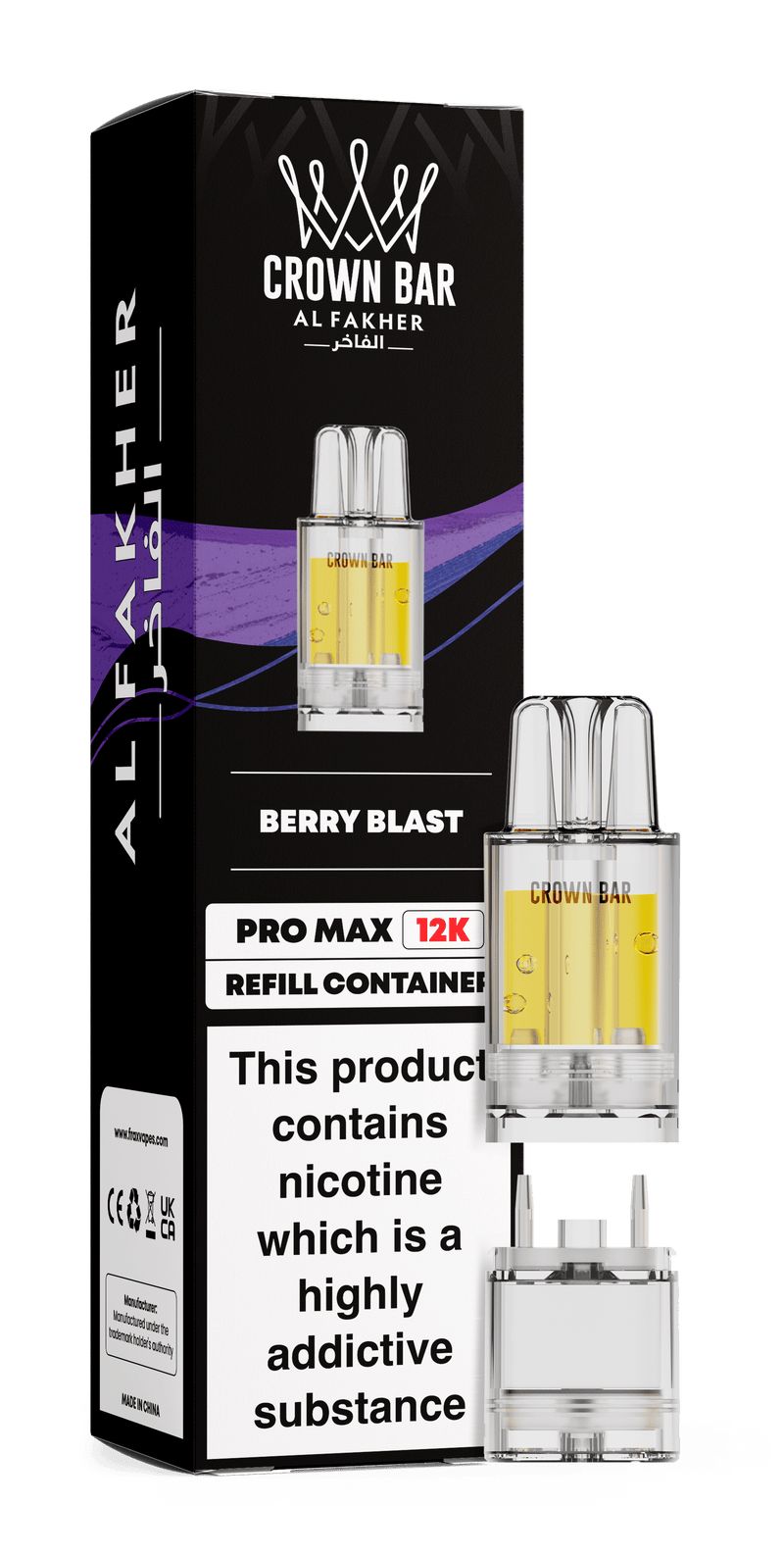 Al Fakher Crown Bar Pro Max 12K Refill Replacement Pod - Starting From £4.40