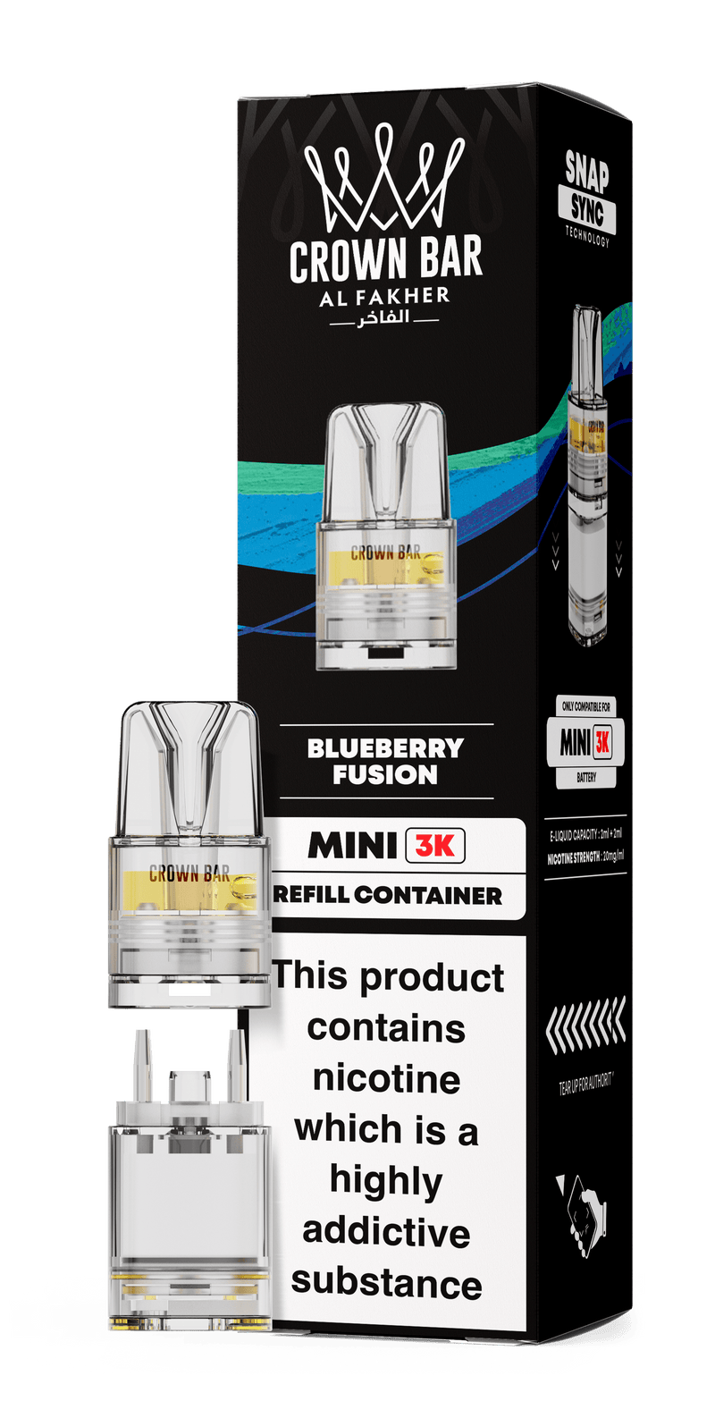 Al Fakher Crown Bar Mini 3K Refill Pods - Starting From £3.99