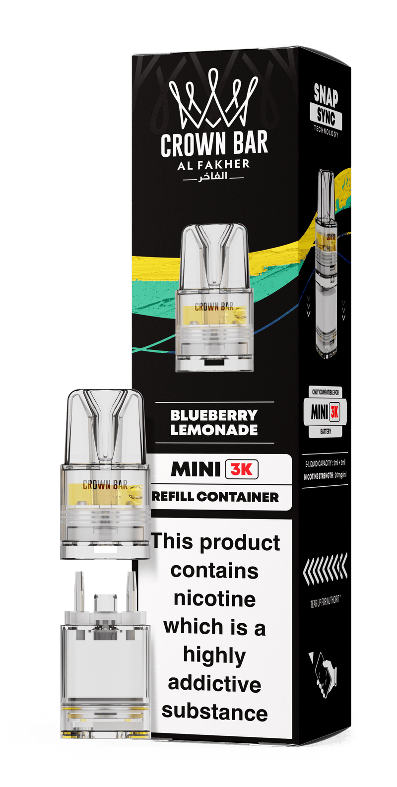 Al Fakher Crown Bar Mini 3K Refill Pods - Starting From £3.99