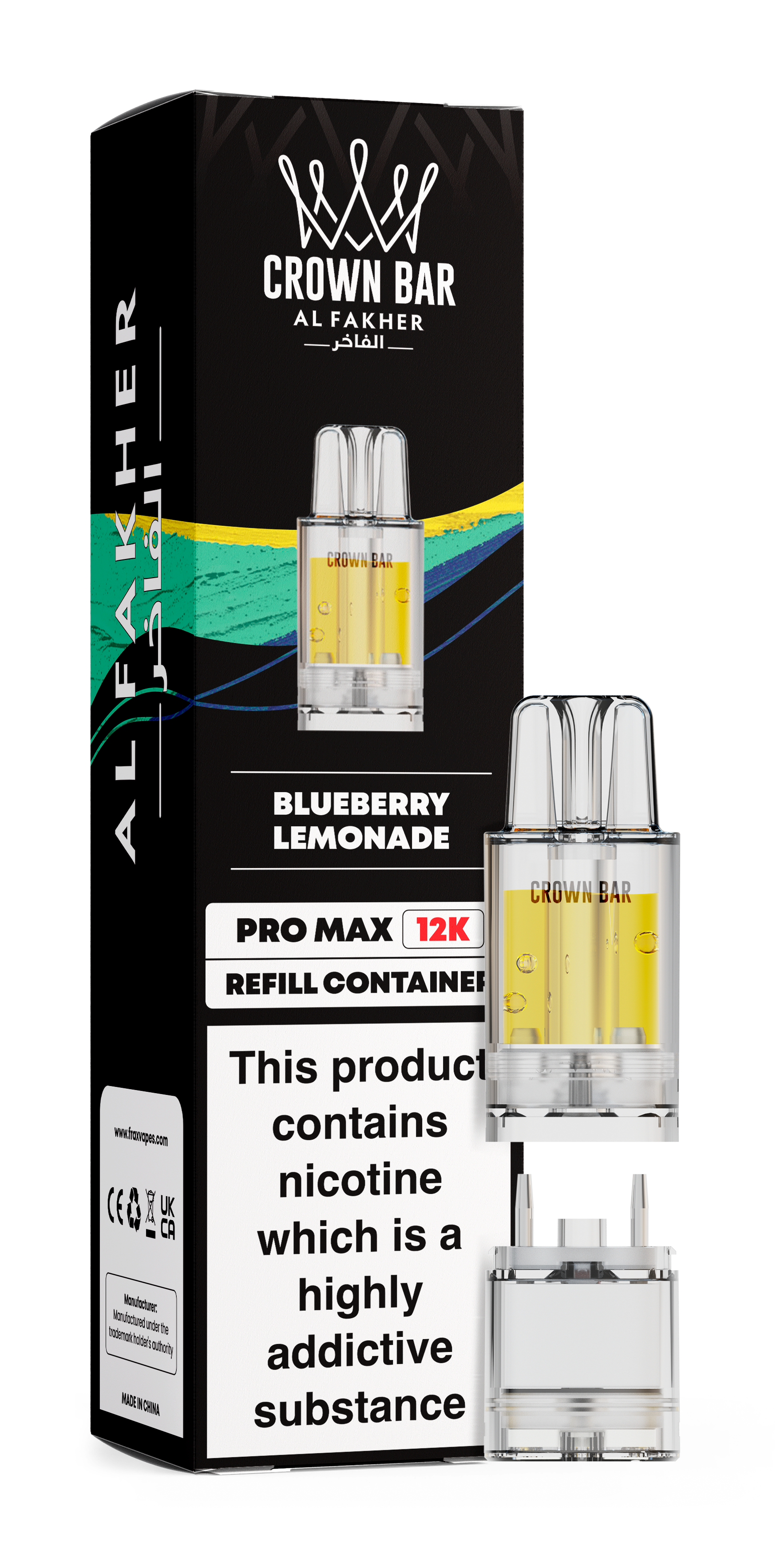 Al Fakher Crown Bar Pro Max 12K Refill Replacement Pod - Starting From £4.40