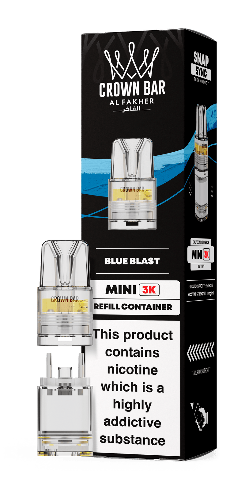 Al Fakher Crown Bar Mini 3K Refill Pods - Starting From £3.99