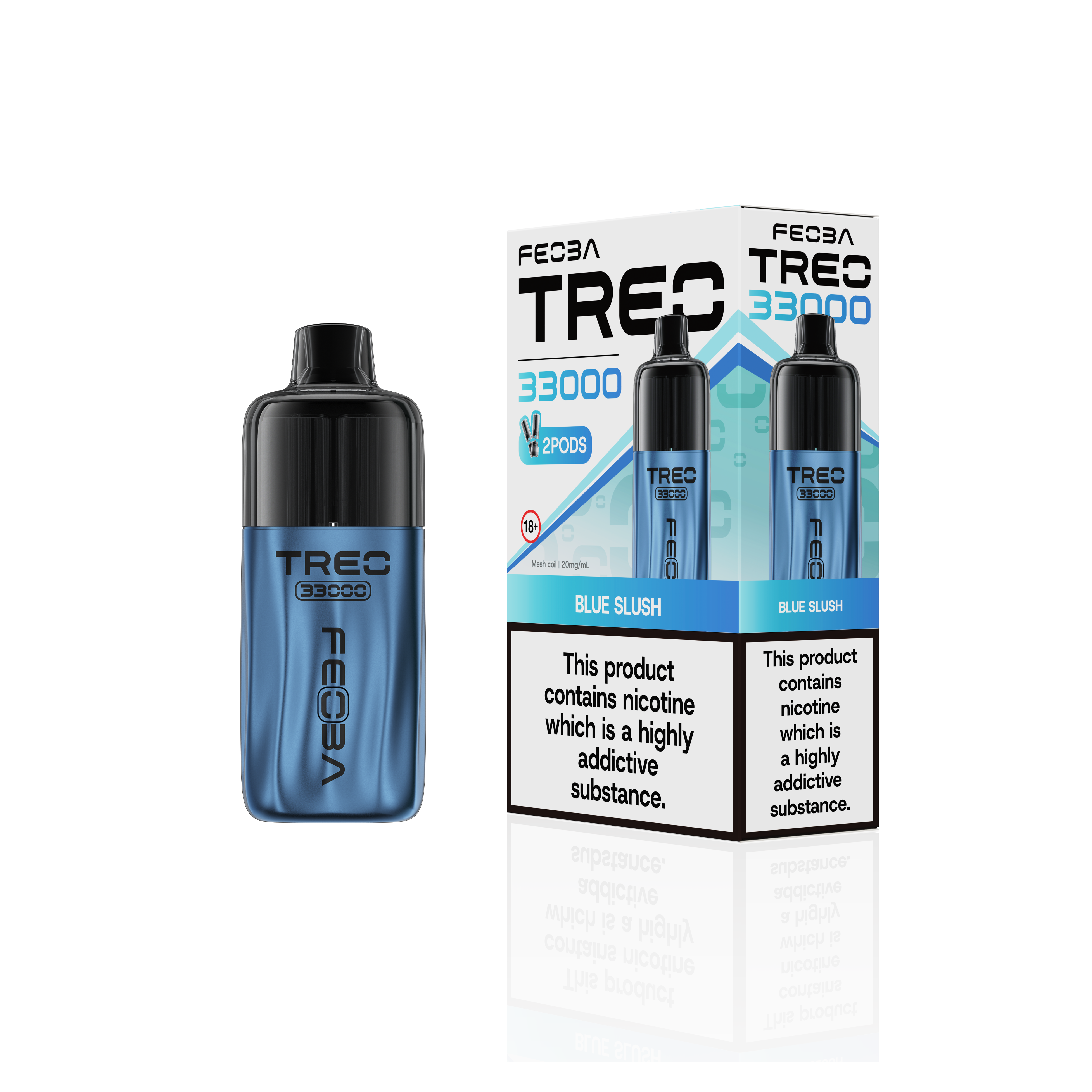 Feoba Treo 33K, 33000 Puffs Prefilled Pod Vape Kit - Starting From £8.99