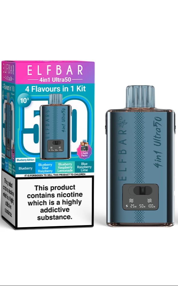 Elf bar 4 in 1 ultra 50 Prefilled Pod kit 2400 Puffs - Starting From £12.50