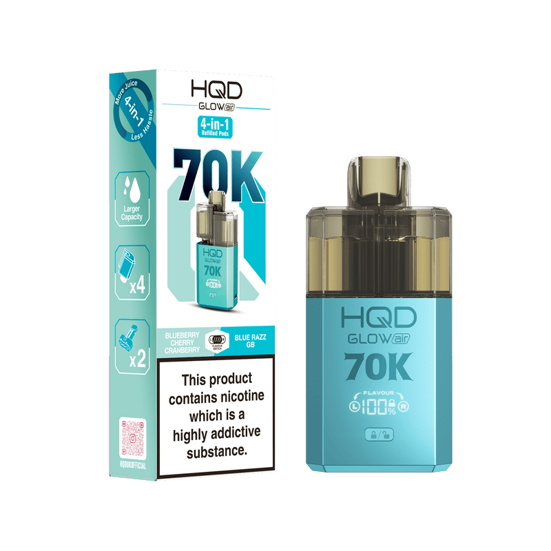 HQD Glow Air 70K Puffs Prefilled pod kit