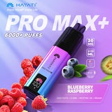 Hayati Pro 6000 puffs blueberry raspberry flavor