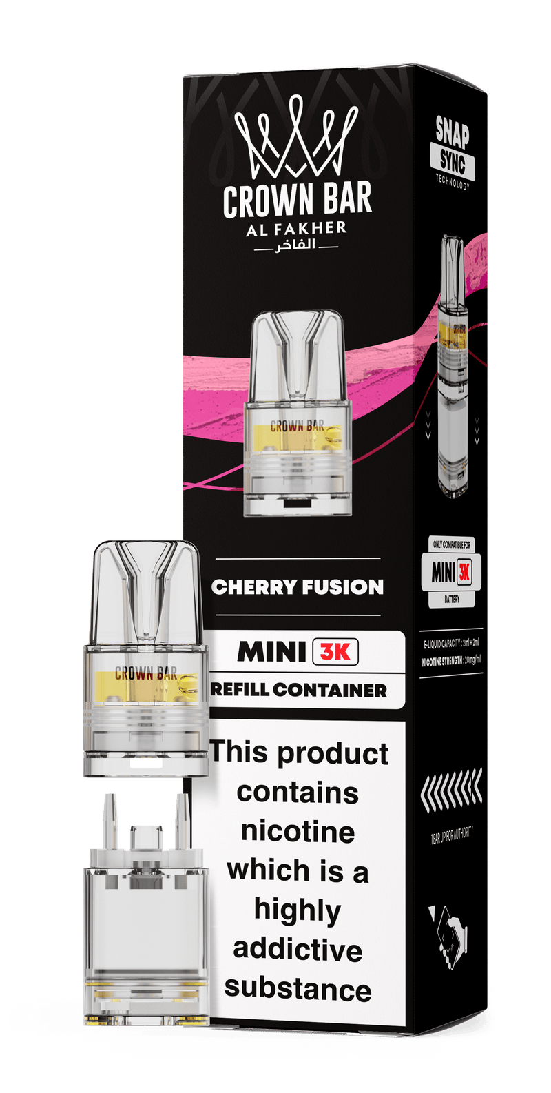 Al Fakher Crown Bar Mini 3K Refill Pods - Starting From £3.99