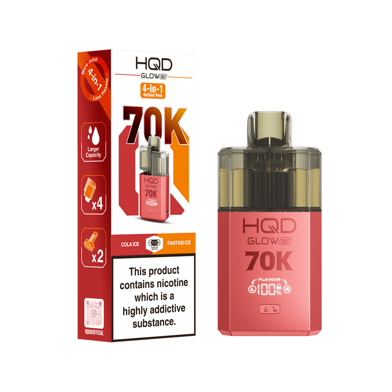 HQD Glow 70K puffs vape kit