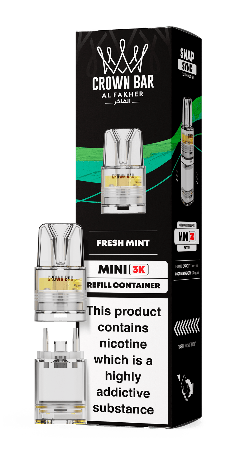 Al Fakher Crown Bar Mini 3K Refill Pods - Starting From £3.99