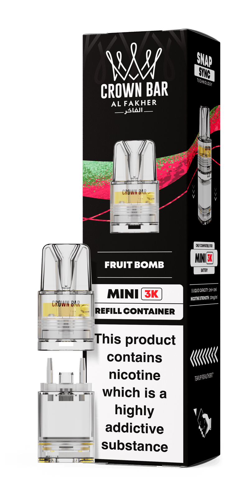 Al Fakher Crown Bar Mini 3K Refill Pods - Starting From £3.99