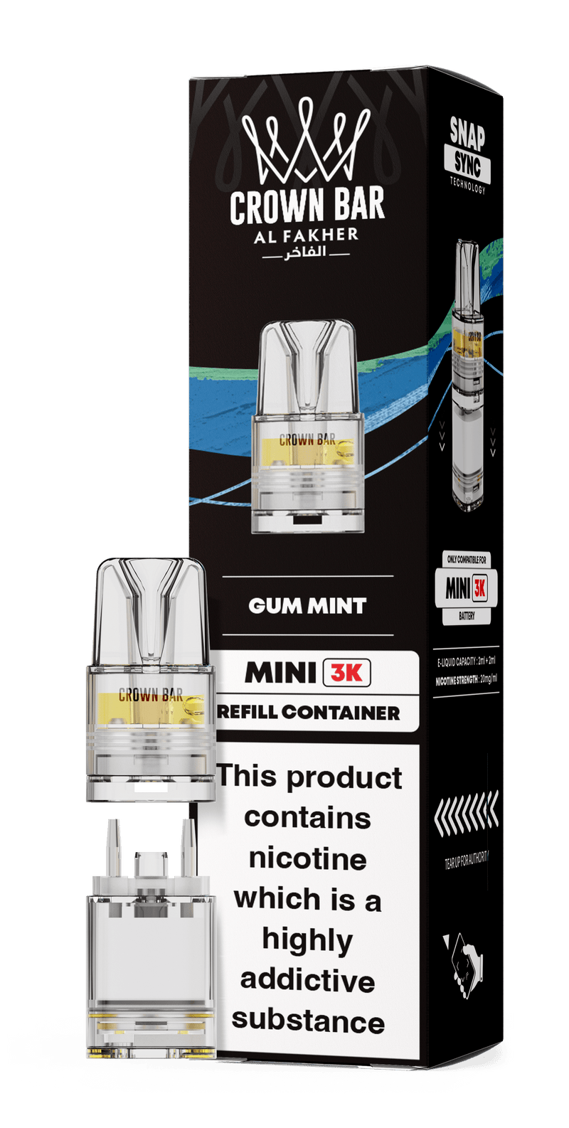 Al Fakher Crown Bar Mini 3K Refill Pods - Starting From £3.99