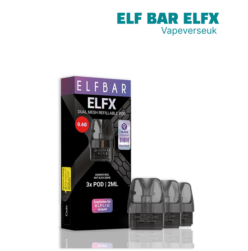 Elf Bar ELFX Replacement Pods Pack of 3 - Starting From £8.99