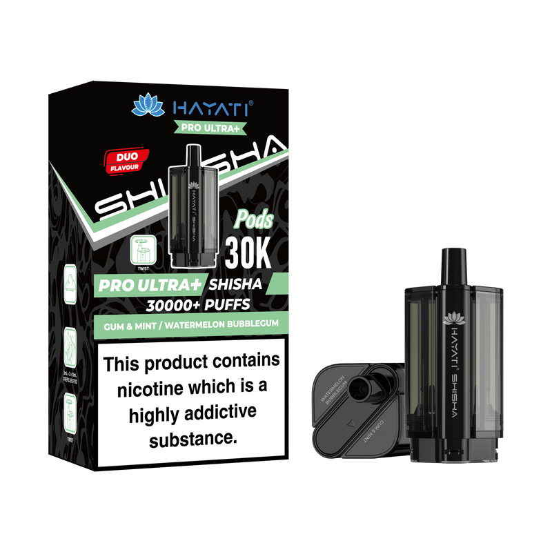 Hayati Shisha 30k Replacement Pods Pro Ultra Plus - £6.95 Only