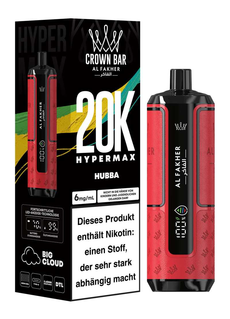 Al Fakher Hypermax 15000 Puffs Disposable Vape