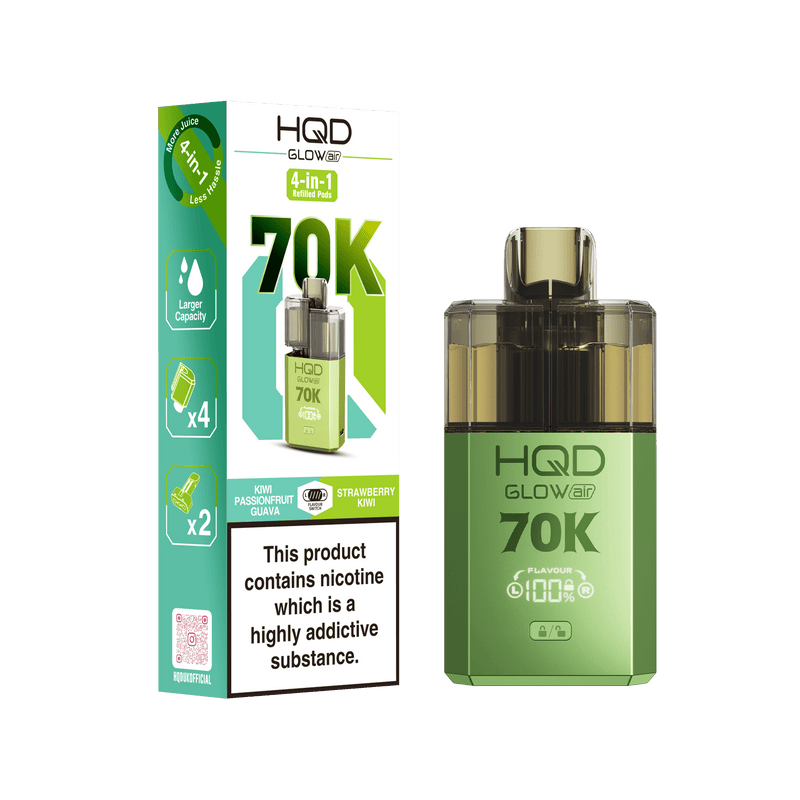 HQD Glow Air 70K Prefilled pod kit - £11.49