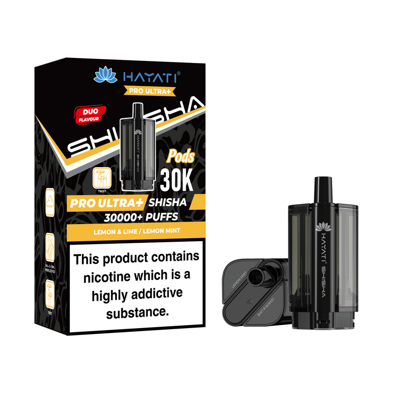 Hayati Shisha 30k Replacement Pods Pro Ultra Plus - £6.95 Only