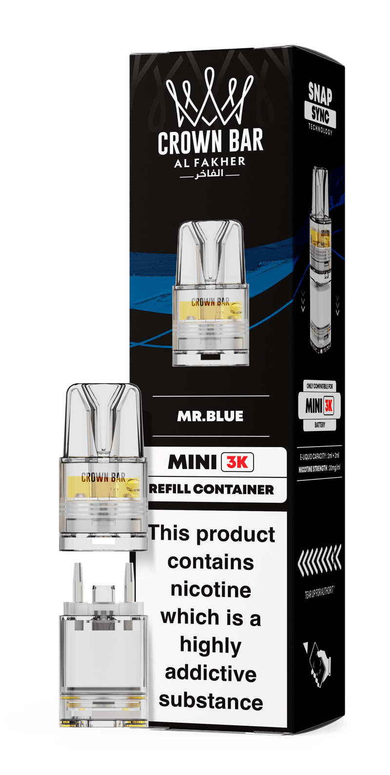 Al Fakher Crown Bar Mini 3K Refill Pods - Starting From £3.99