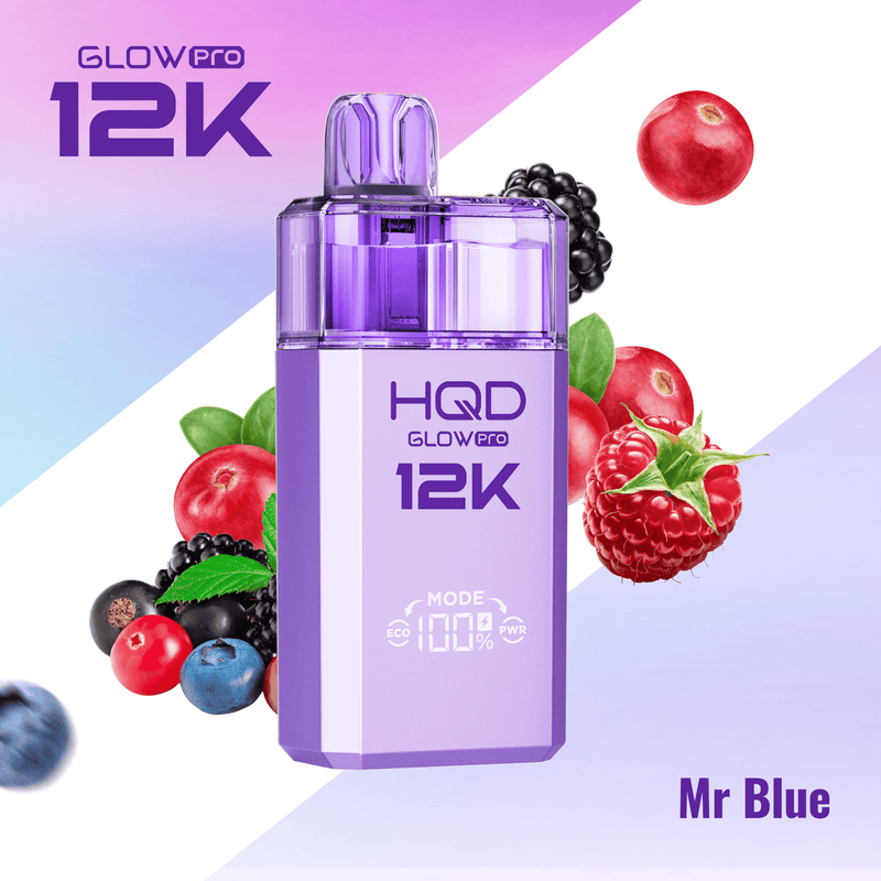 HQD Glow Pro 12k Prefilled Pod kit - From £8.49