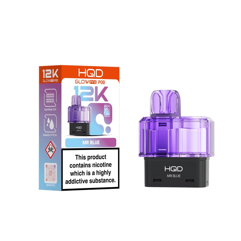 HQD Glow Pro 12k Replacement Pods - £5.49 Only