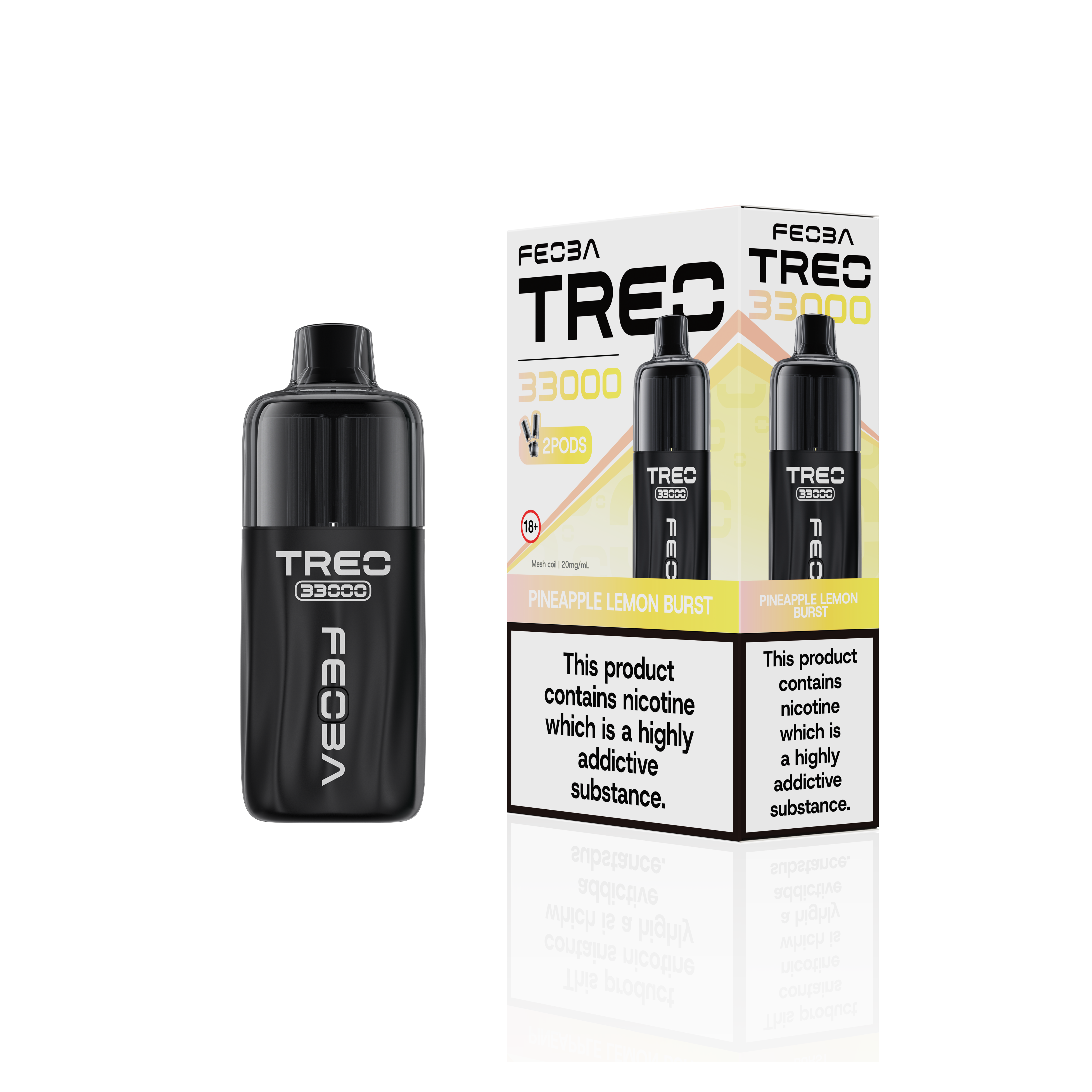 Feoba Treo 33K, 33000 Puffs Prefilled Pod Vape Kit - Starting From £8.99