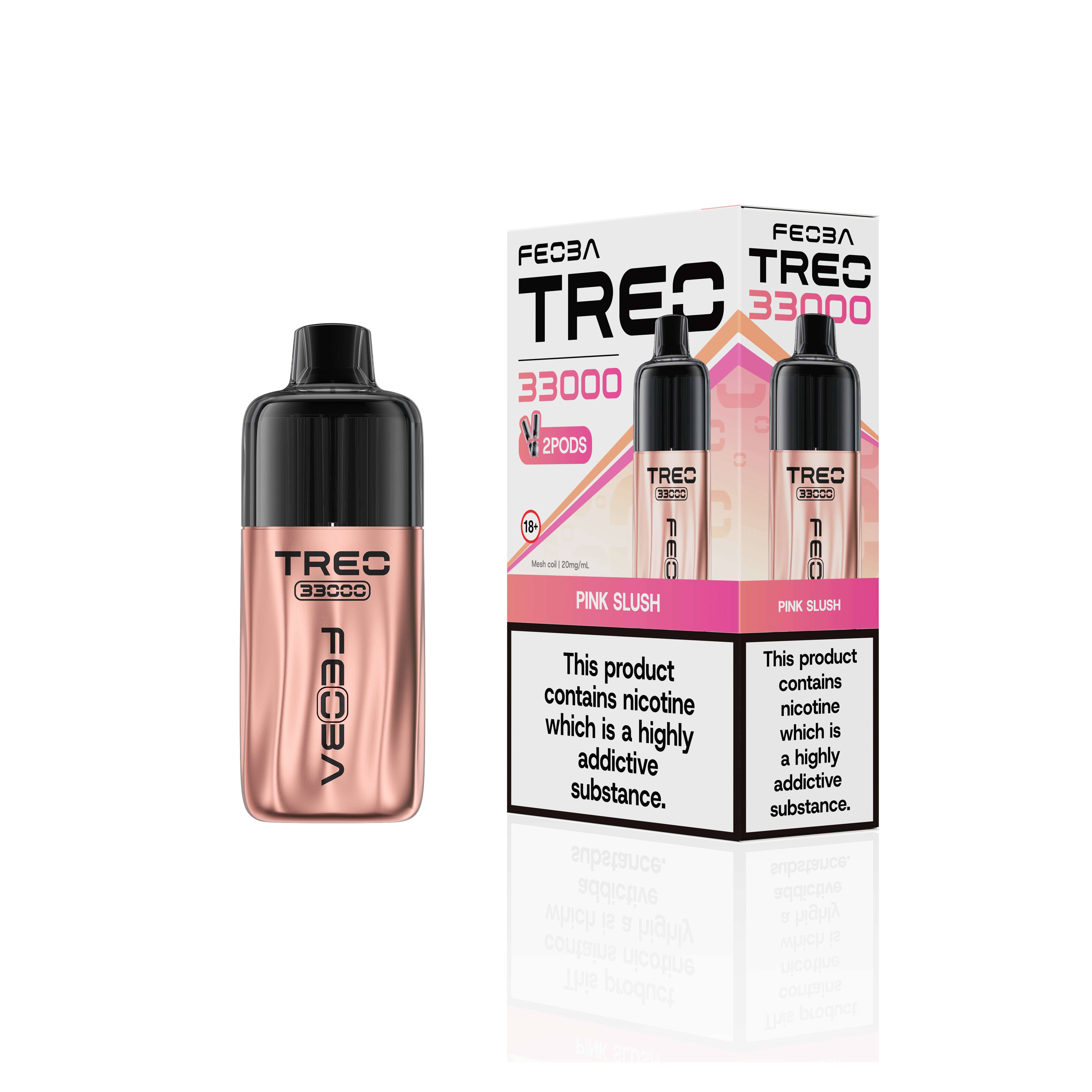 Feoba Treo 33K, 33000 Puffs Prefilled Pod Vape Kit - Starting From £8.99