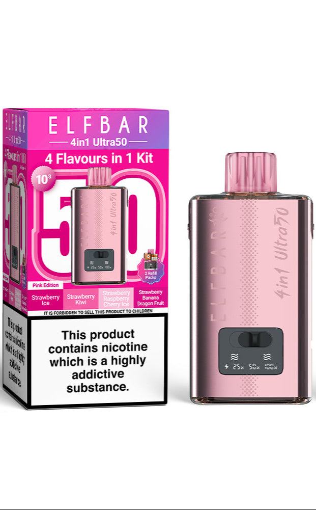 Elf bar 4 in 1 ultra 50 Prefilled Pod kit 2400 Puffs - Starting From £12.50