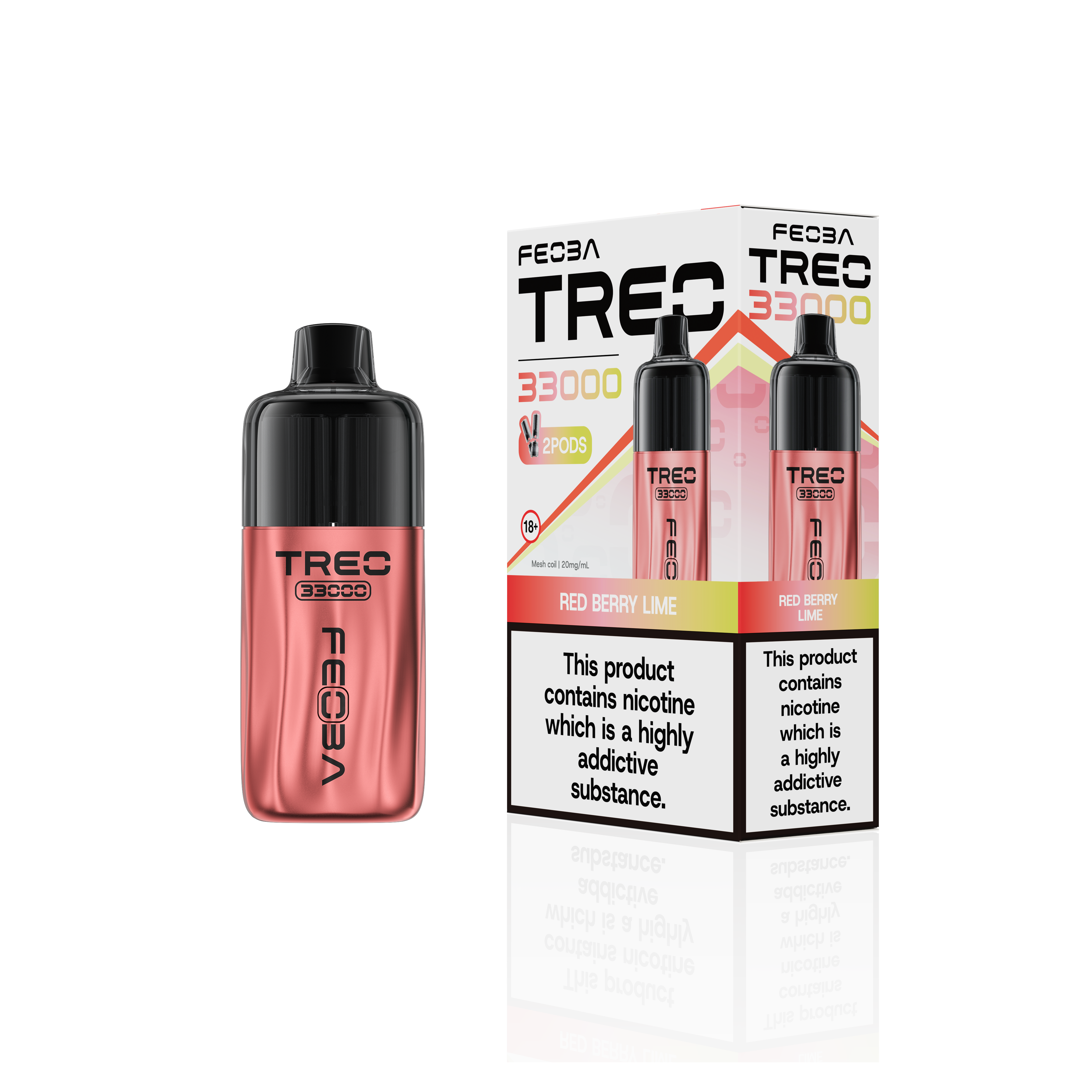 Feoba Treo 33K, 33000 Puffs Prefilled Pod Vape Kit - Starting From £8.99