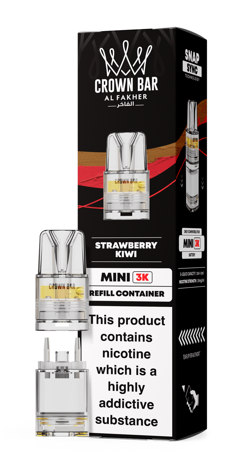 Al Fakher Crown Bar Mini 3K Refill Pods - Starting From £3.99