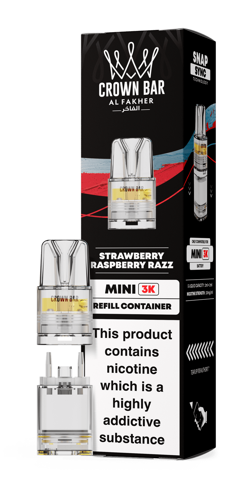 Al Fakher Crown Bar Mini 3K Refill Pods - Starting From £3.99