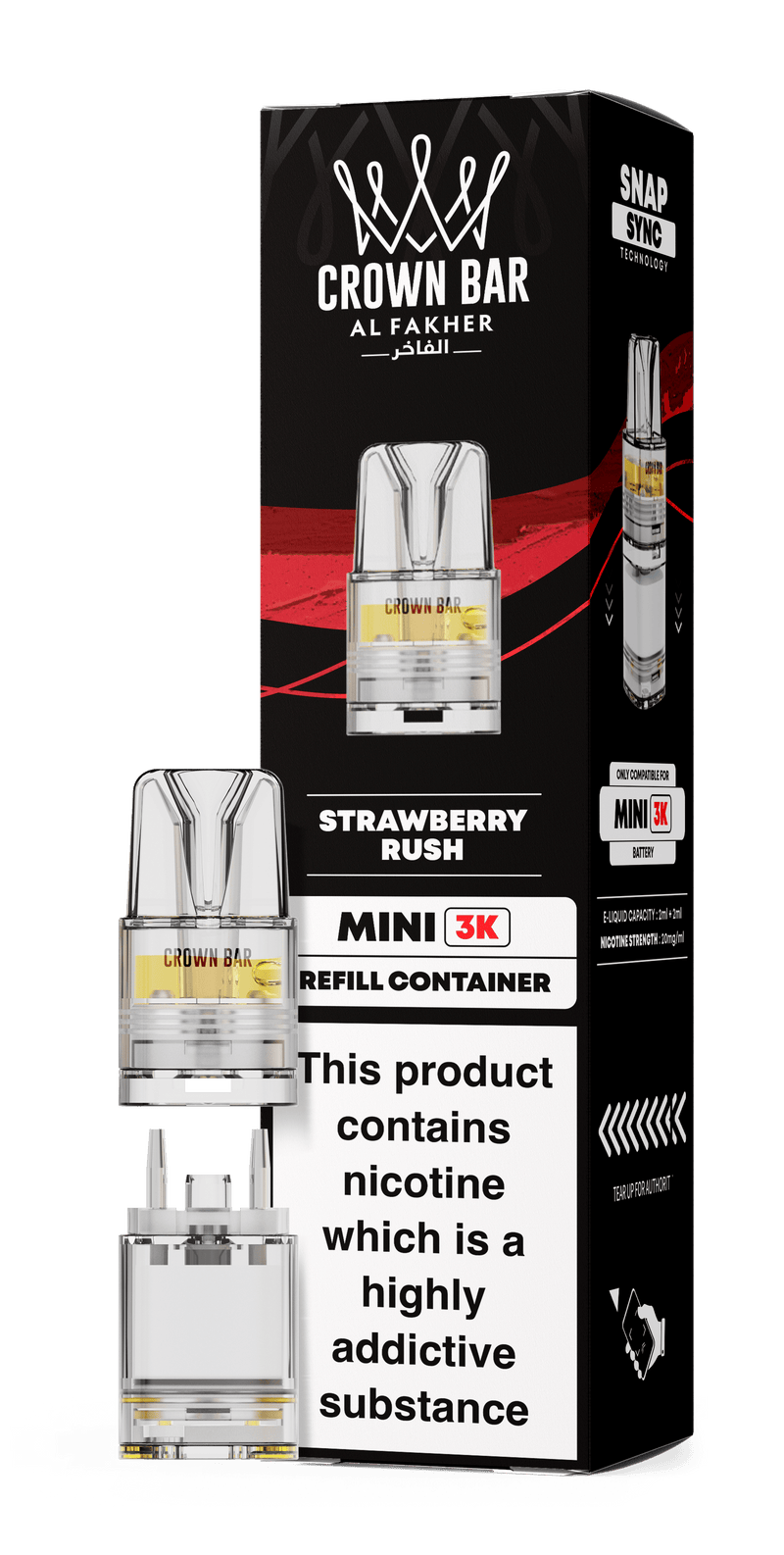 Al Fakher Crown Bar Mini 3K Refill Pods - Starting From £3.99