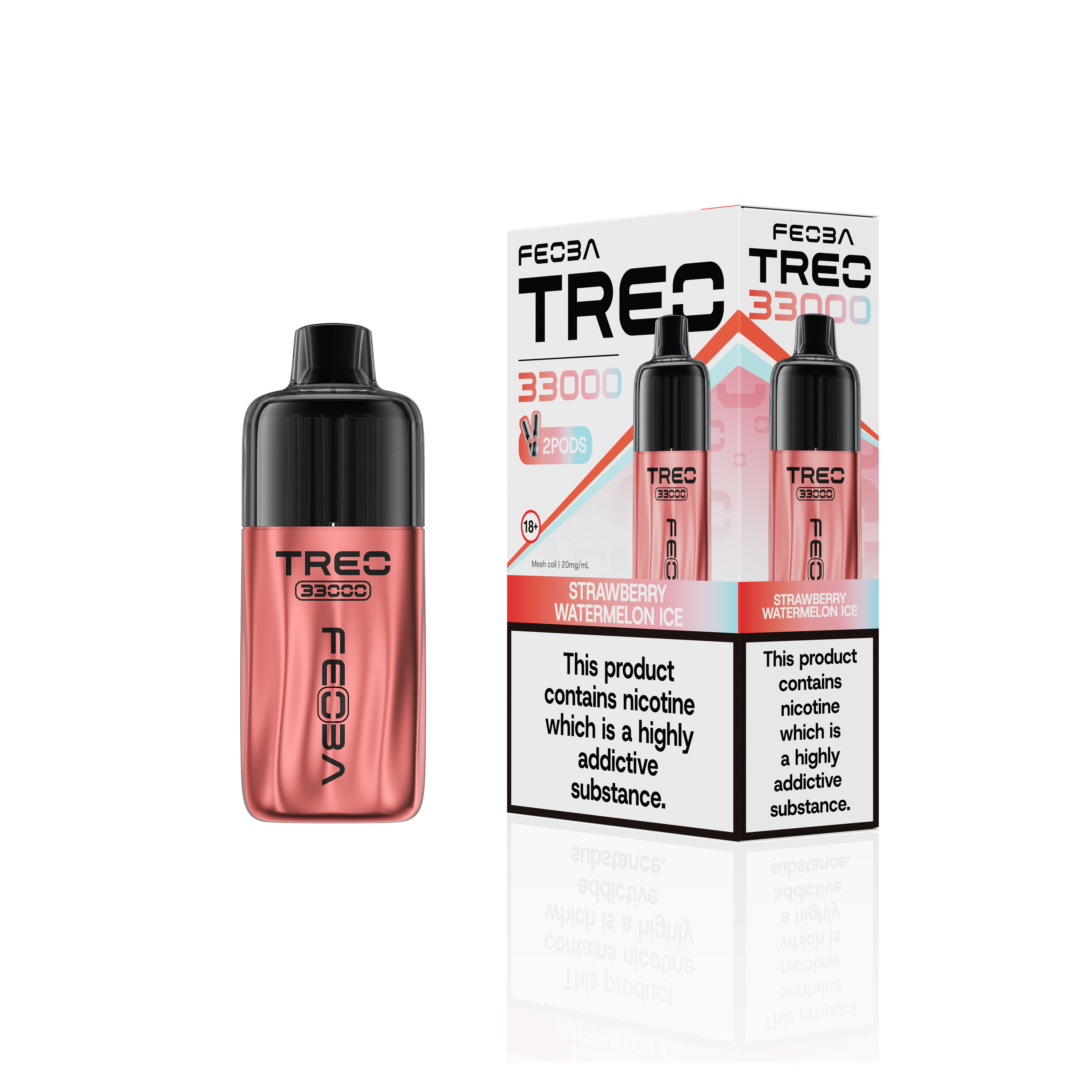 Feoba Treo 33K, 33000 Puffs Prefilled Pod Vape Kit - Starting From £8.99