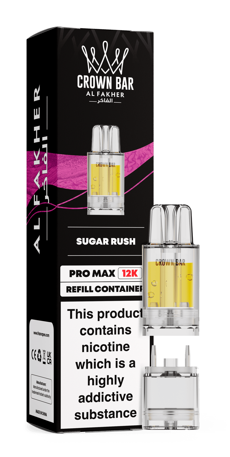 Al Fakher Crown Bar Pro Max 12K Refill Replacement Pod - Starting From £4.40