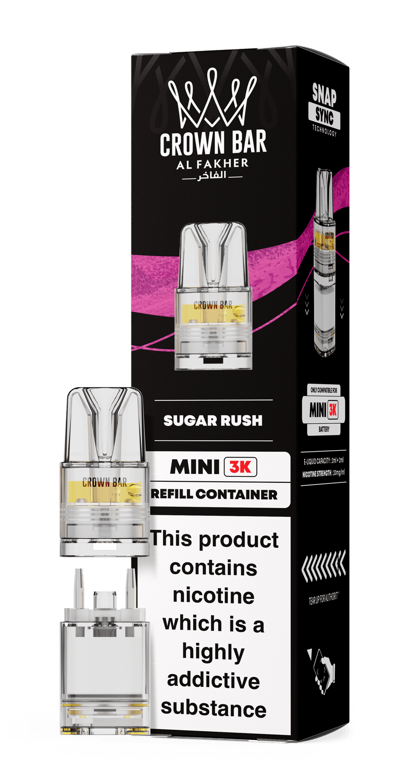 Al Fakher Crown Bar Mini 3K Refill Pods - Starting From £3.99