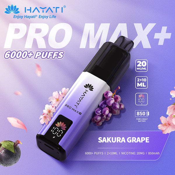 Hayati Pro Max Plus 6k Prefilled Pod kit - Starting From £6.79