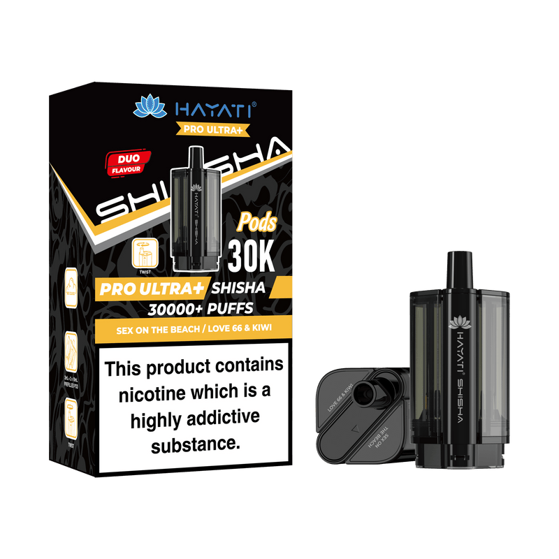 Hayati Shisha 30k Replacement Pods Pro Ultra Plus - £6.95 Only