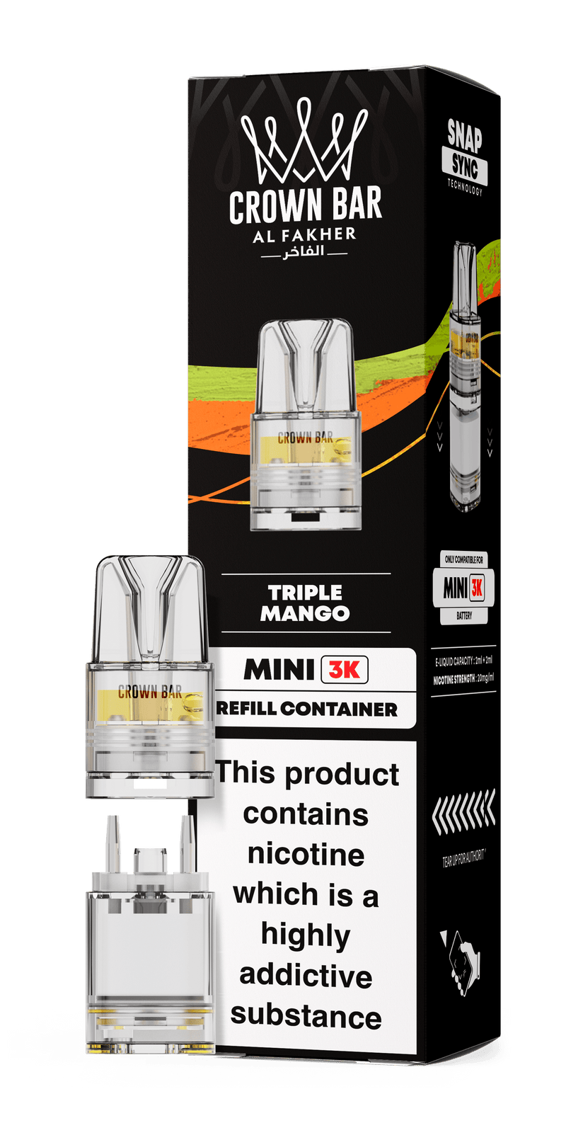 Al Fakher Crown Bar Mini 3K Refill Pods - Starting From £3.99
