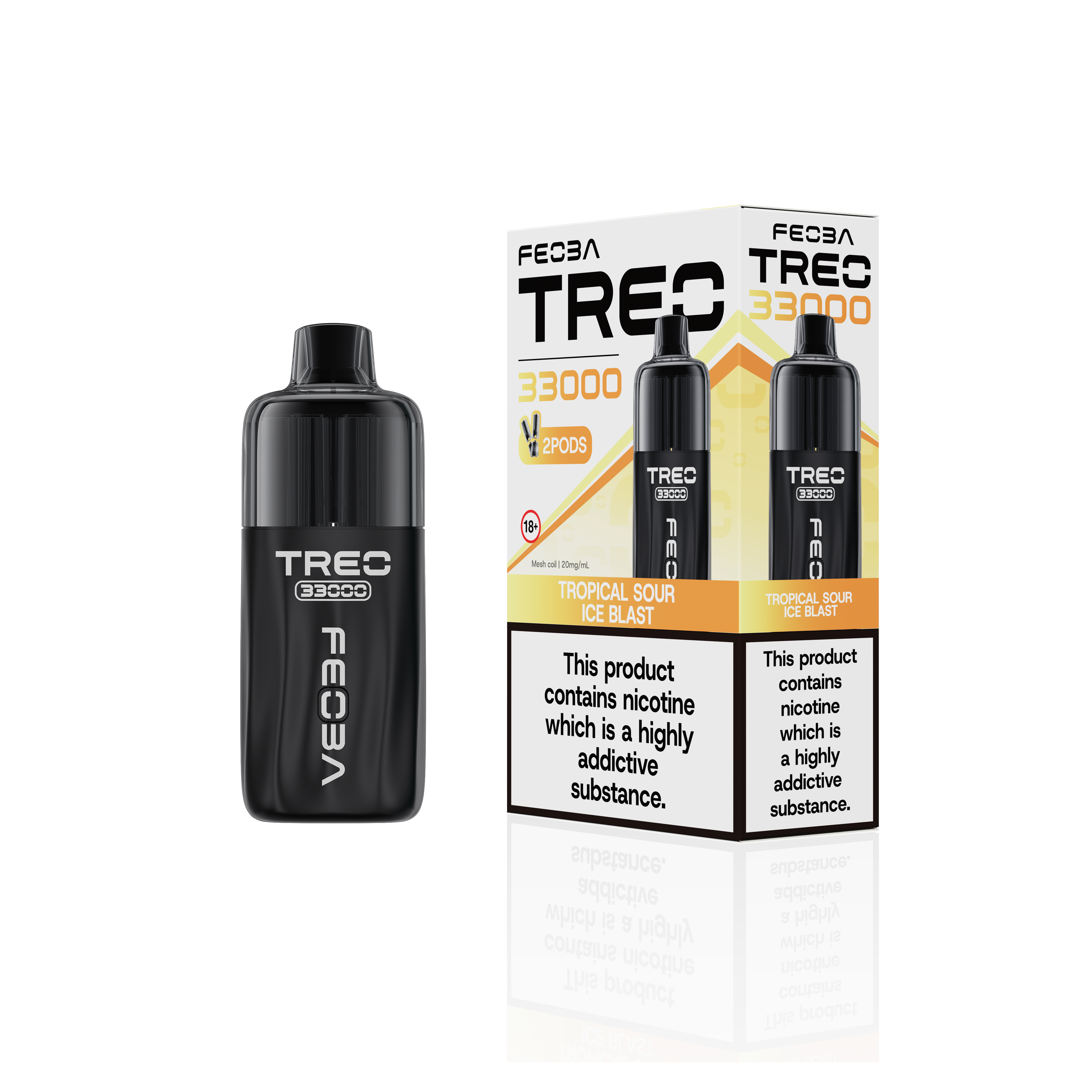 Feoba Treo 33K, 33000 Puffs Prefilled Pod Vape Kit - Starting From £8.99